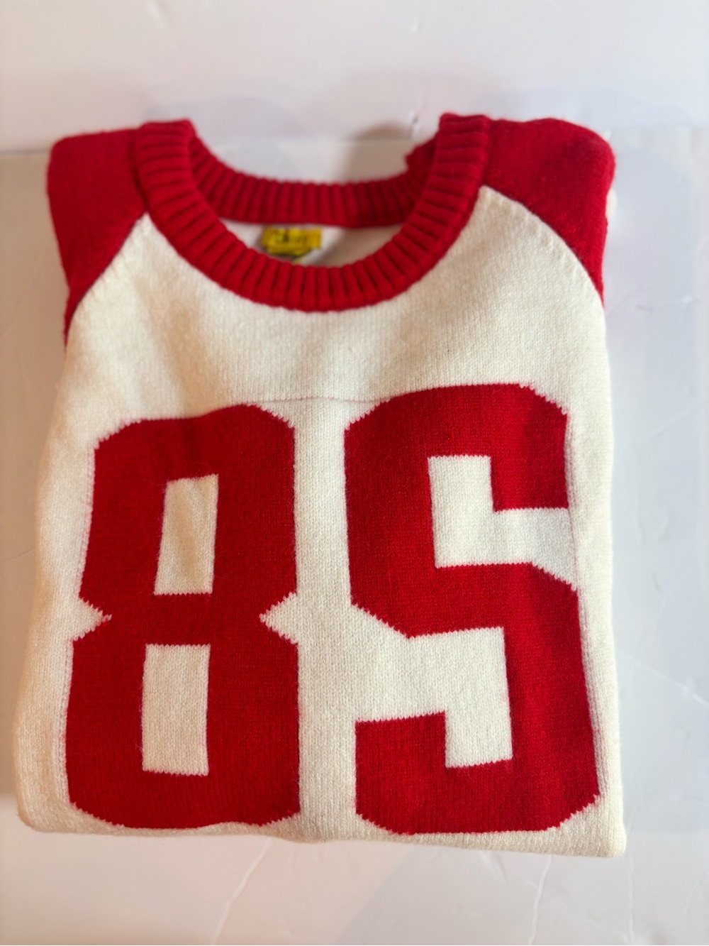 Daisy Red and Cream '85 Crewneck Sweater